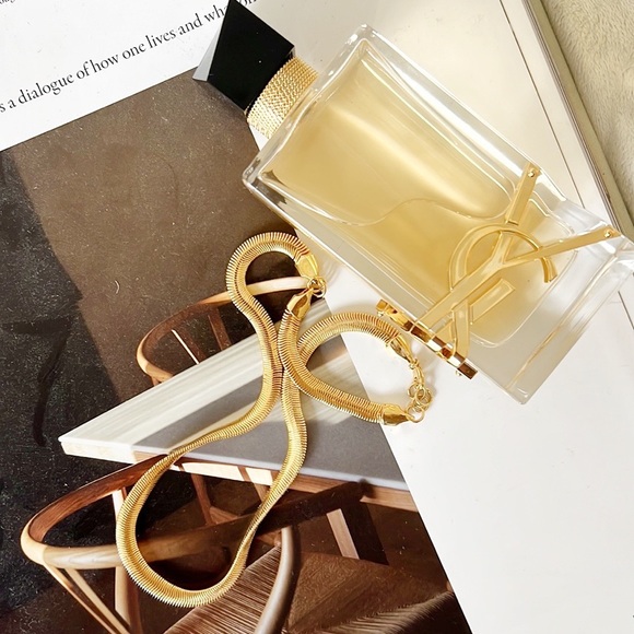 Gold Snake Choker Necklace, EMERGENCY SALE: PRICE FIRM - Picture 10 of 13